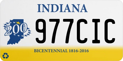 IN license plate 977CIC
