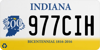 IN license plate 977CIH