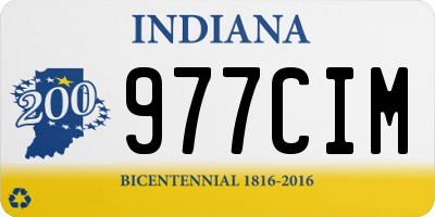 IN license plate 977CIM