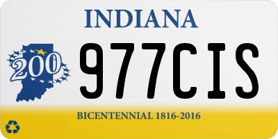 IN license plate 977CIS