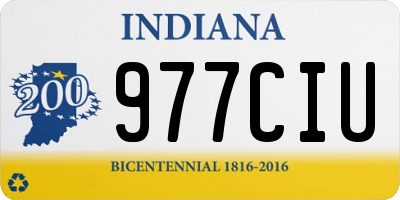 IN license plate 977CIU