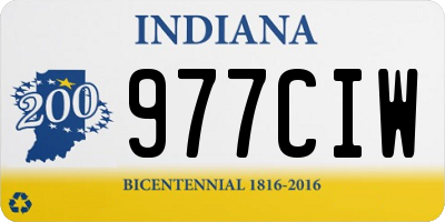 IN license plate 977CIW