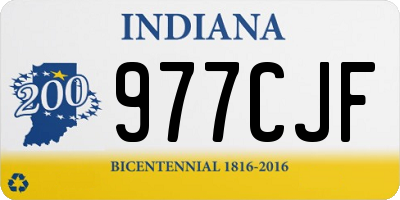 IN license plate 977CJF