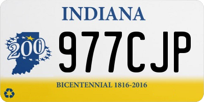 IN license plate 977CJP