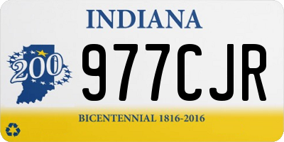 IN license plate 977CJR
