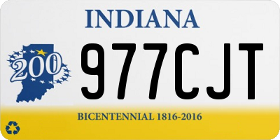 IN license plate 977CJT