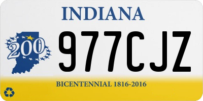 IN license plate 977CJZ