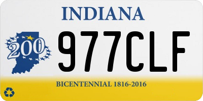 IN license plate 977CLF