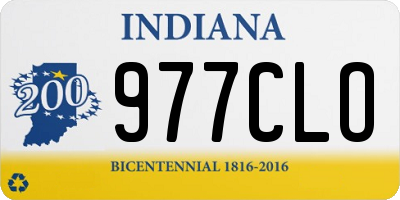 IN license plate 977CLO