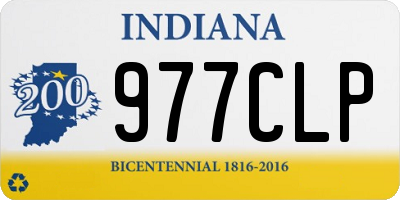 IN license plate 977CLP