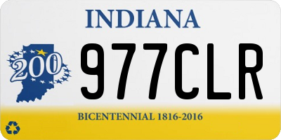IN license plate 977CLR