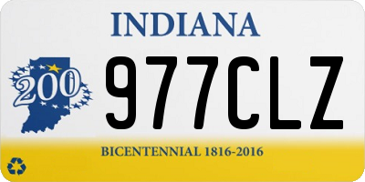 IN license plate 977CLZ
