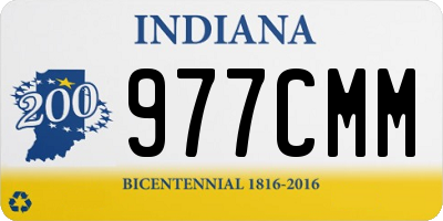 IN license plate 977CMM