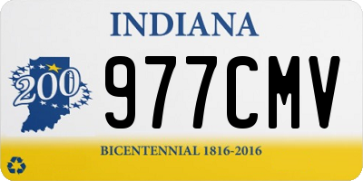 IN license plate 977CMV