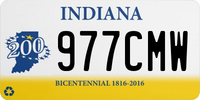 IN license plate 977CMW