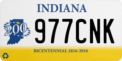 IN license plate 977CNK