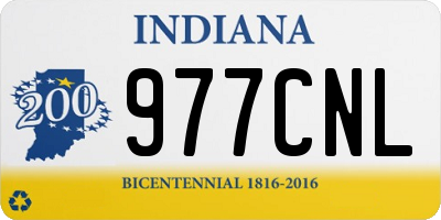 IN license plate 977CNL