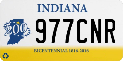 IN license plate 977CNR