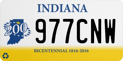 IN license plate 977CNW