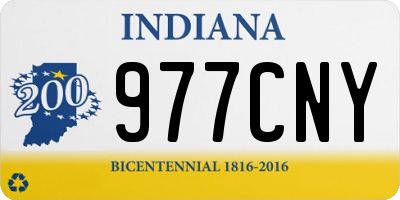 IN license plate 977CNY