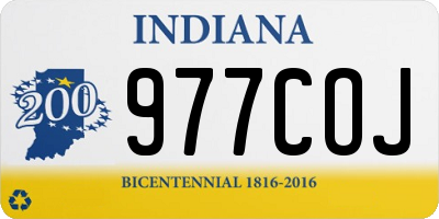 IN license plate 977COJ