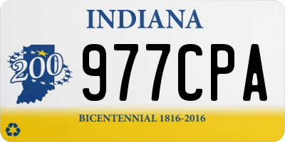 IN license plate 977CPA