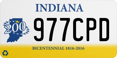IN license plate 977CPD