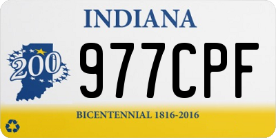 IN license plate 977CPF