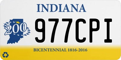 IN license plate 977CPI