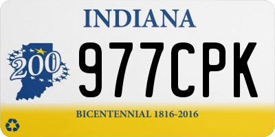 IN license plate 977CPK