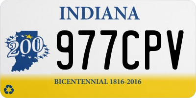 IN license plate 977CPV