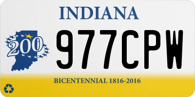 IN license plate 977CPW