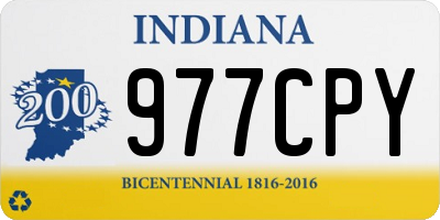 IN license plate 977CPY