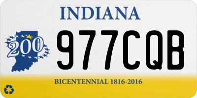 IN license plate 977CQB