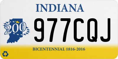 IN license plate 977CQJ
