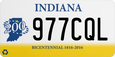 IN license plate 977CQL
