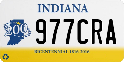 IN license plate 977CRA