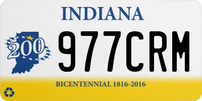 IN license plate 977CRM