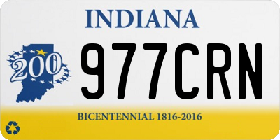 IN license plate 977CRN