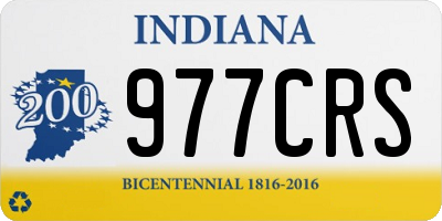 IN license plate 977CRS