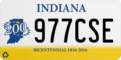 IN license plate 977CSE