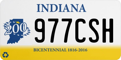 IN license plate 977CSH