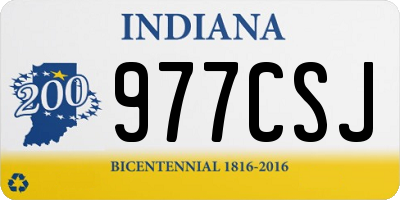 IN license plate 977CSJ