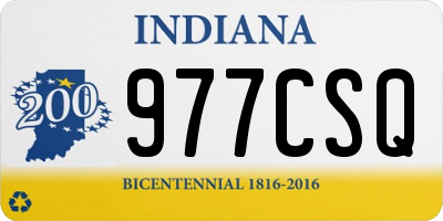 IN license plate 977CSQ