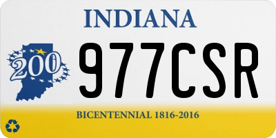 IN license plate 977CSR