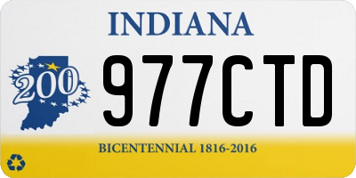 IN license plate 977CTD