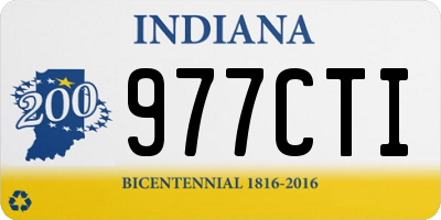 IN license plate 977CTI