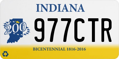 IN license plate 977CTR