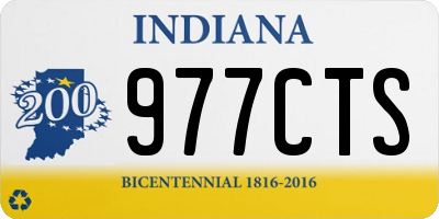 IN license plate 977CTS