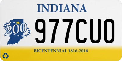 IN license plate 977CUO